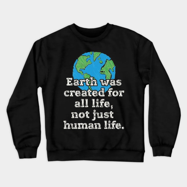 Funny i'm with her earth shirt earth day Crewneck Sweatshirt by mazurprop